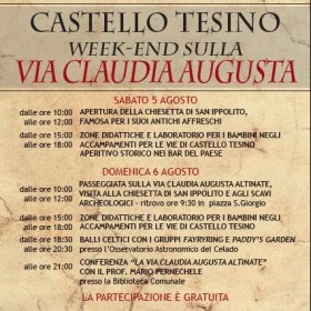 CASTELLO TESINO: WEEK-END SULLA VIA CLAUDIA AUGUSTA